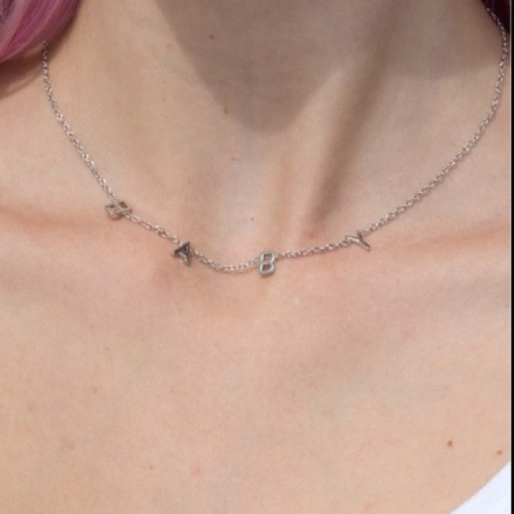 Brandy rainbow earrings and baby necklace